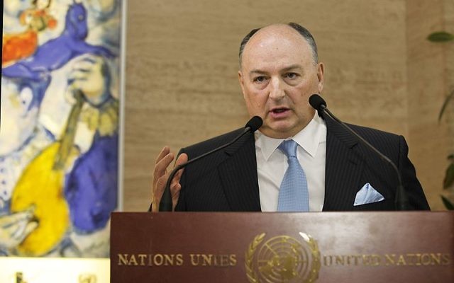 Moshe Kantor, président du congrès juif européen (Crédit : Acvec/Wikimedia commons/CC BY SA 3.0) Moshe Kantor, président du congrès juif européen (Crédit : Acvec/Wikimedia commons/CC BY SA 3.0)