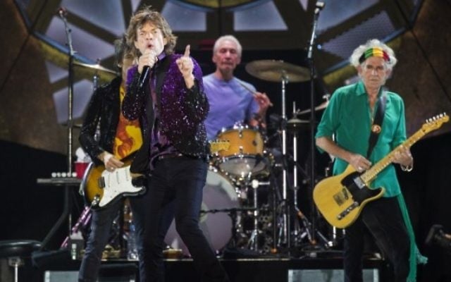 Les Rolling Stones en concert à Tel Aviv - 4 juin 2014 (Crédit : Jack Guez/AFP)