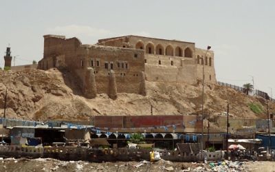 Une ville assiégée de Kirkuk où un assaut par l'EIIL a été lancé le 9 juin (Crédit : AFP PHOTO/MARWAN IBRAHIM)