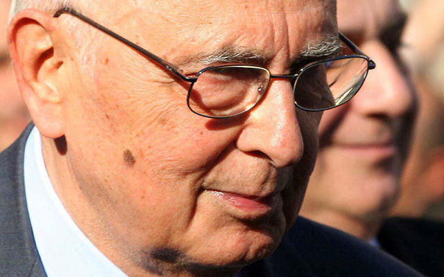 Giorgio Napolitano (Crédit : Roberto Ferrari/Flickr/CC BY-SA 2.0)