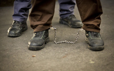 Un prisonnier. Illustration. (Crédit : Flash 90)