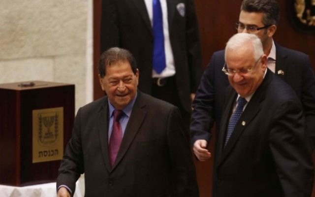 Fouad (gauche) et Reuven Rivlin (Crédit : Flash 90)