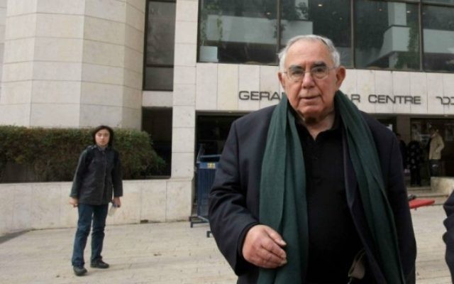 Avraham Shalom, ancien chef du Shin Bet (Crédit : Flash 90)