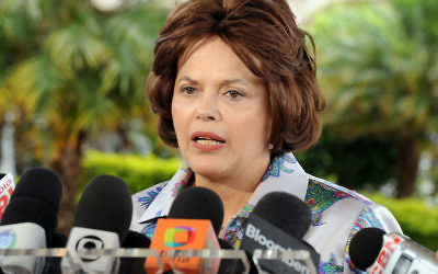 La présidente Dilma Roussef (Crédit : Roosewelt Pinheiro/Abr - Agência Brasil/CC BY  3.0/Wikimedia commons)
