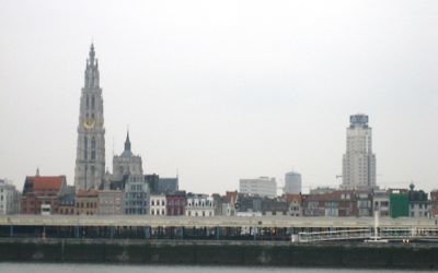 Vue sur Anvers (Crédit  : CC BY-SA 3.0, by Bbd, Wikimedia Commons)