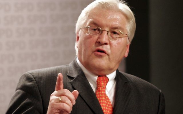 Frank-Walter Steinmeier (Crédit : Kuebi = Armin Kübelbeck/Domaine public/Wikimedia commons)