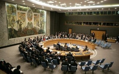 Le Conseil de sécurité de l'ONU (Crédit : Eric Draper/Domaine public/Wikimedia commons)
