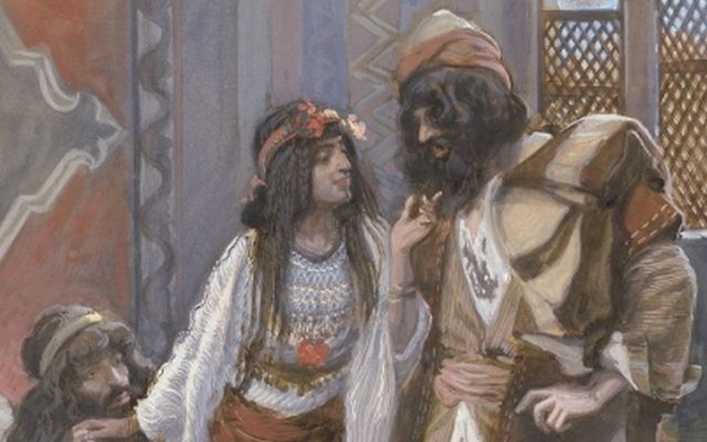 Tableau "La prostituée de Jéricho et les deux espions", 1896-1902, par James Jacques Joseph Tissot
