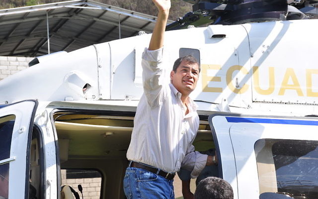 Rafael Correa (Crédit : MunicipioPinas/Wikimedia commons/CC BY-SA 2.0) Rafael Correa (Crédit : MunicipioPinas/Wikimedia commons/CC BY-SA 2.0)