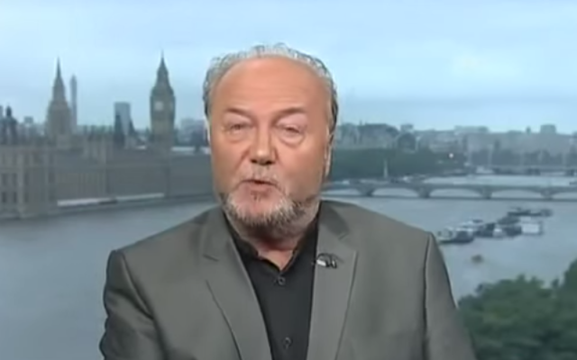 George Galloway (Crédit : capture d'écran YouTube) George Galloway (Crédit : capture d'écran YouTube)