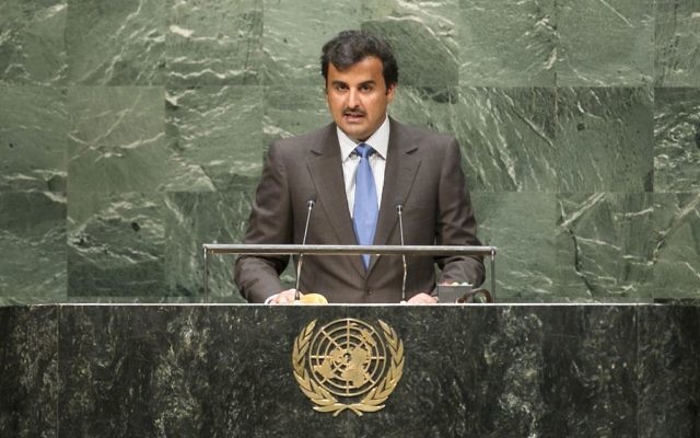 L'Emir du Qatar, le Cheikh Tamim ben Hamad Al-Thani (Crédit : Cia Pak/Nations unies) L'Emir du Qatar, le Cheikh Tamim ben Hamad Al-Thani (Crédit : Cia Pak/Nations unies)