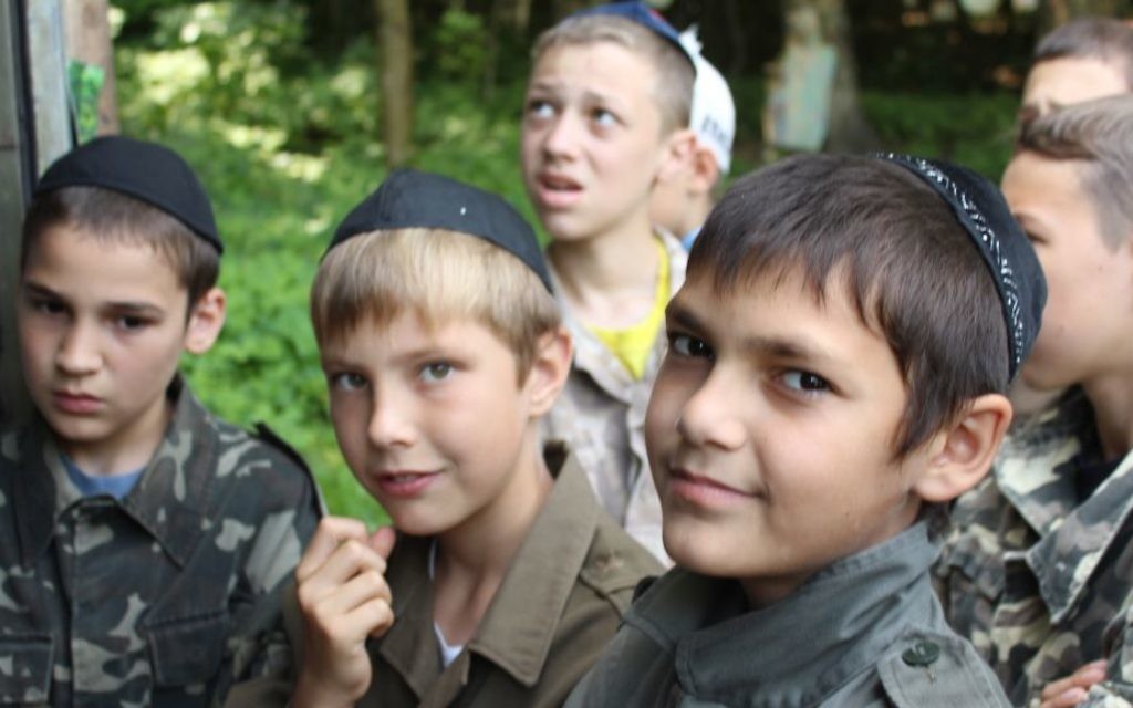 Des enfants ukrainiens au camp Yeka (Crédit : Autorisation) Des enfants ukrainiens au camp Yeka (Crédit : Autorisation)