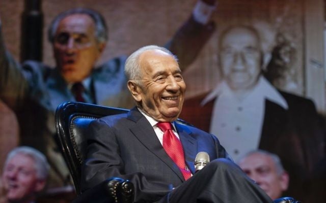 Shimon Peres - septembre 2014 (Crédit : Flash90) Shimon Peres - septembre 2014 (Crédit : Flash90)