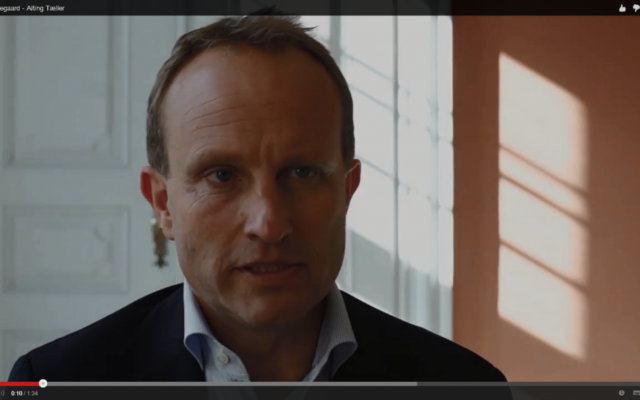 Le ministre danois des Affaires étrangères danois, Martin Lidegaard (Crédit : Capture d'écran YouTube)