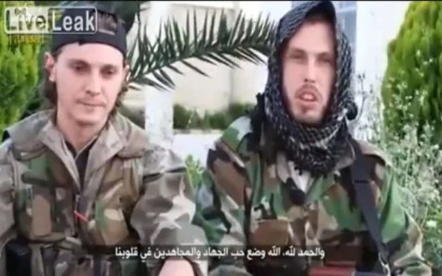 Français combattant en Syrie au nom du Djihad. Illustration. (Crédit : capture d'écran YouTube) Français combattant en Syrie au nom du Djihad. Illustration. (Crédit : capture d'écran YouTube)