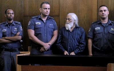 Goel Ratzon au tribunal de Tel Aviv (Crédit : Dror Einav/Pool/Flash90)