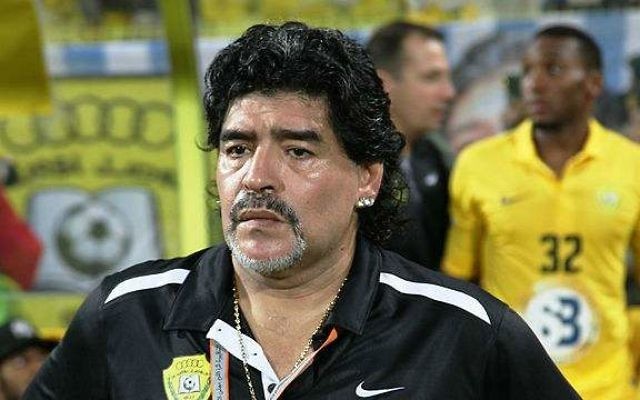 Diego Armando Maradona en 2012 (Crédit : Wikimedia Commons, CC BY 2.0, Neogeolegend)