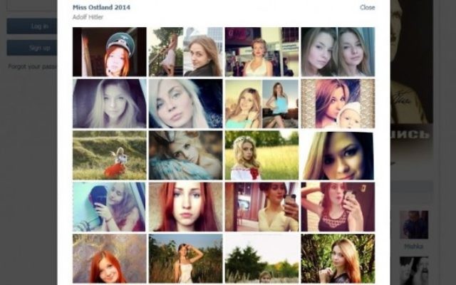 Certaines candidates pour le concours Miss Ostland 2014 sur le réseau social russe VKontakte (Capture d'écran)