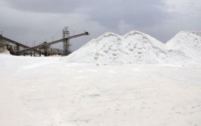 Un site d'extraction de sel près d'Eilat ( Crédit : autorisation)