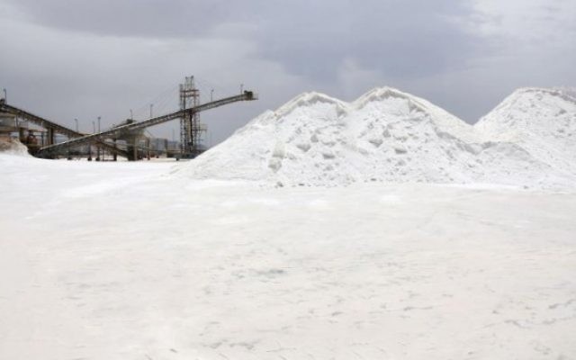 Un site d'extraction de sel près d'Eilat ( Crédit : autorisation)