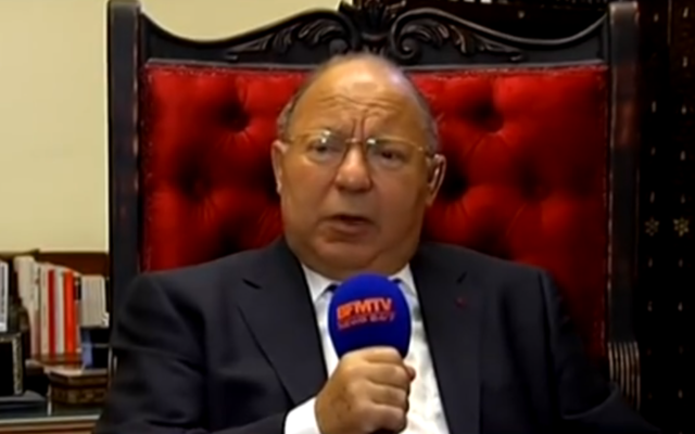 Capture d’écran 2014 Dalil Boubaker (Crédit : YouTube) Capture d’écran 2014 Dalil Boubaker (Crédit : YouTube)