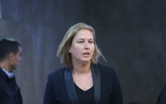 Tzipi Livni le 2 novembre 2014. (Crédit : Alex Kolomoisky/Flash90/pool)