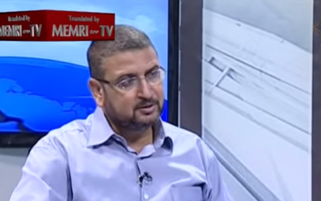 Sami Abu Zuhri, porte-parole du Hamas. (Crédit : YouTube/MEMRI) Sami Abu Zuhri, porte-parole du Hamas. (Crédit : YouTube/MEMRI)