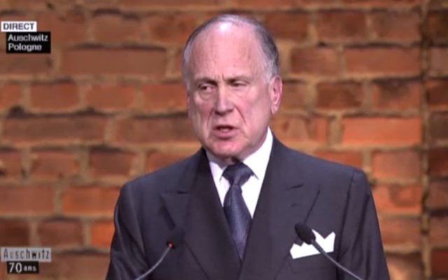 Ronald Lauder (Crédit : capture d’écran France 2) Ronald Lauder (Crédit : capture d’écran France 2)