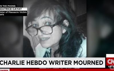 Elsa Cayat, chroniqueuse de Charlie Hebdo tuée lors de l'attaque (Crédit : Capture d'écran YouTube)