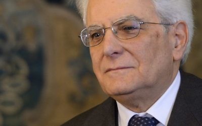 Sergio Mattarella, le président italien nouvellement élu (Crédit : FILIPPO MONTEFORTE / AFP)