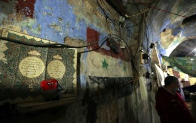L'ancienne synagogue au coeur au coeur de l'ancien quartier juif (Haret el-Yahoud) de l'antique Sidon - 26 février 2015 (Crédit : afp)