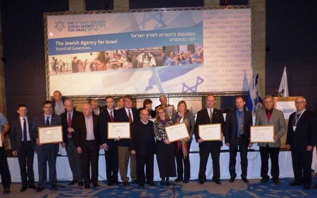 Le président de l'Agence juive Natan Sharansky remercie les représentants des partenaires chrétiens de l'Agence Juive - 24 février 2015. (Crédit : David Shechter de l'Agence juive pour Israël.) Le président de l'Agence juive Natan Sharansky remercie les représentants des partenaires chrétiens de l'Agence Juive - 24 février 2015. (Crédit : David Shechter de l'Agence juive pour Israël.)