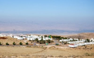 Vue de l'avant-poste juif de Mitzpe Kramim le 05 juin 2012. (Crédit photo: Noam Moskowitz / FLASH90)