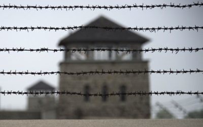 Un mirador à Mauthausen. Illustration. (Crédit : AFP) Un mirador à Mauthausen. Illustration. (Crédit : AFP)