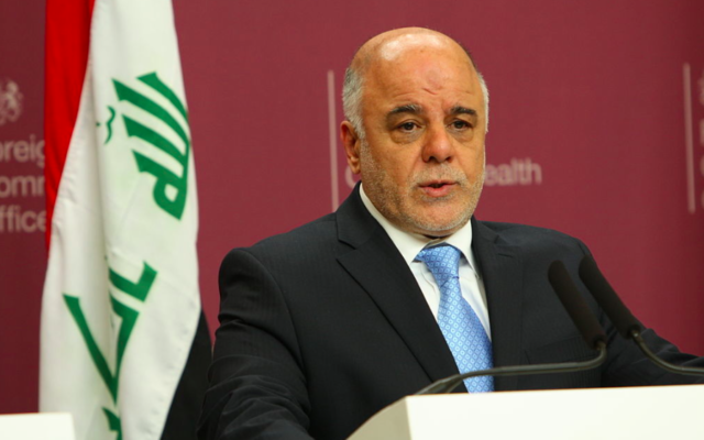Le Premier ministre irakien Haider Al-Abadi (Crédit : CC BY 2.0)