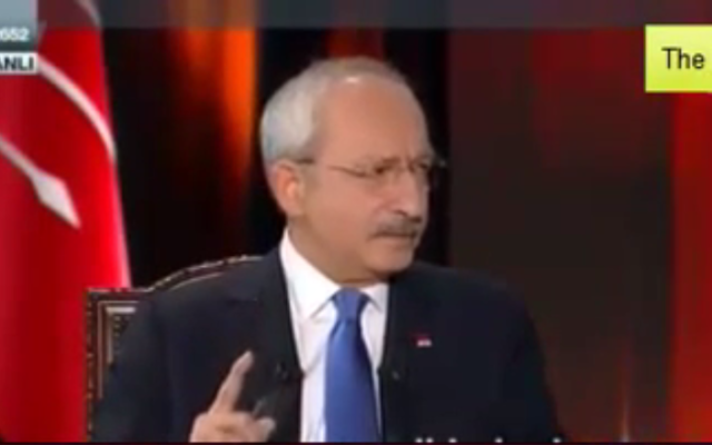 Kemal Kiliçdaroglu (Crédit : Capture d'écran YouTube)
