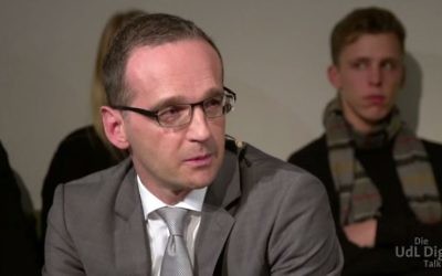 Le ministre des Affaires étrangères allemand Heiko Maas, en novembre 2014. (Capture d'écran : YouTube/UdL Digital)