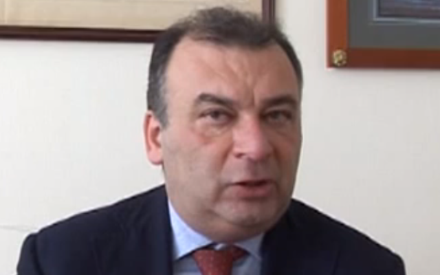 Fulvio Martusciello, député européen italien. (Crédit : capture d'écran YouTube/Aerospazio Campanie)