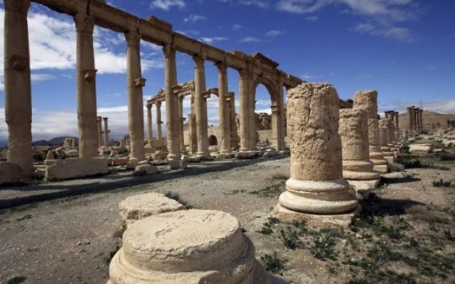 Vue partielle de l'ancienne ville-oasis de Palmyre en Syrie, le 14 Mars 2014 (AFP / Joseph Eid, File) Vue partielle de l'ancienne ville-oasis de Palmyre en Syrie, le 14 Mars 2014 (AFP / Joseph Eid, File)