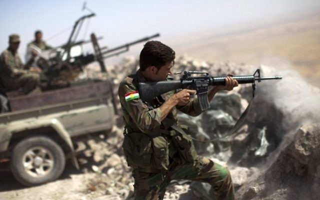 Illustration d'un combattant kurde - 9 septembre 2014 (Crédit : AFP/JM Lopez)
