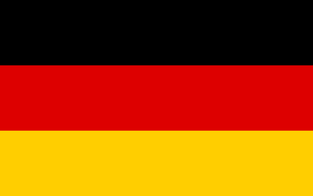 Drapeau de l'Allemagne (Crédit : domaine public)