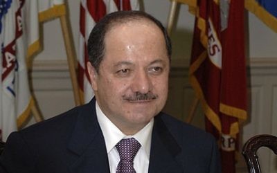 Massoud Barzani, président de la région autonome du Kurdistan irakien. (Crédit : Helene C. Stikkel/Wikimedia Commons)