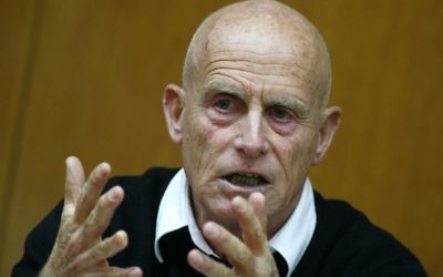 Ami Ayalon, ancien commandant de la Marine israélienne et chef du Shin Bet, en 2008 (Crédit : Olivier Fitoussi/Flash90)