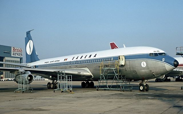 L'avion de la Sabena qui avait été détourné en 1972 (Crédit : Steve Fitzgerald / Wikimedia Commons) L'avion de la Sabena qui avait été détourné en 1972 (Crédit : Steve Fitzgerald / Wikimedia Commons)