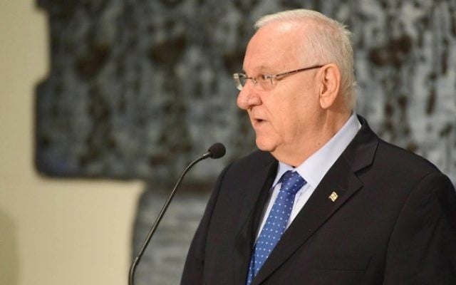 Le président Reuven Rivlin, le 5 juillet 2015 (Crédit : Mark Neyman / GPO / Flash90)
