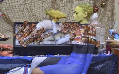 L'oeuvre d'Avi Ram dans le défi de camouflage de Skin Wars. (Autorisation de Game Show Network)