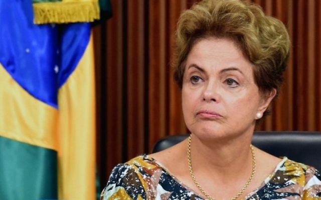 La présidente du Brésil Dilma Rousseff (Crédit : EVARISTO SA / AFP) La présidente du Brésil Dilma Rousseff (Crédit : EVARISTO SA / AFP)