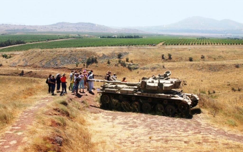 La Vallée des Larmes (Emek Habaha), où Israël a arrêté les Syriens en 1973 pendant la guerre de Kippour. (Crédit : Shmuel Bar-Am)