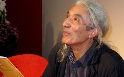 Boualem Sansal à la foire du livre de Francfort en 2011 (Crédit : domaine public)