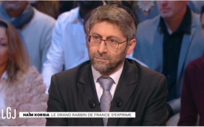 Capture d’écran : Haïm Korsia sur le plateau du Grand Journal